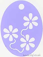 Oval Disk with a Flower Design Cut Out Main Image