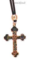 Cloisonn� Fancy Cross on Bootlace Main Image