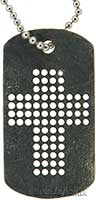 Dog tag drilled cross Main Image