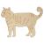 Main Image White No Hole Image Tabby Cat Standing