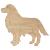 Main Image White No Hole Image Golden Retriever Dog Standing