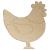 Main Image White No Hole Image Chicken Rooster Standing