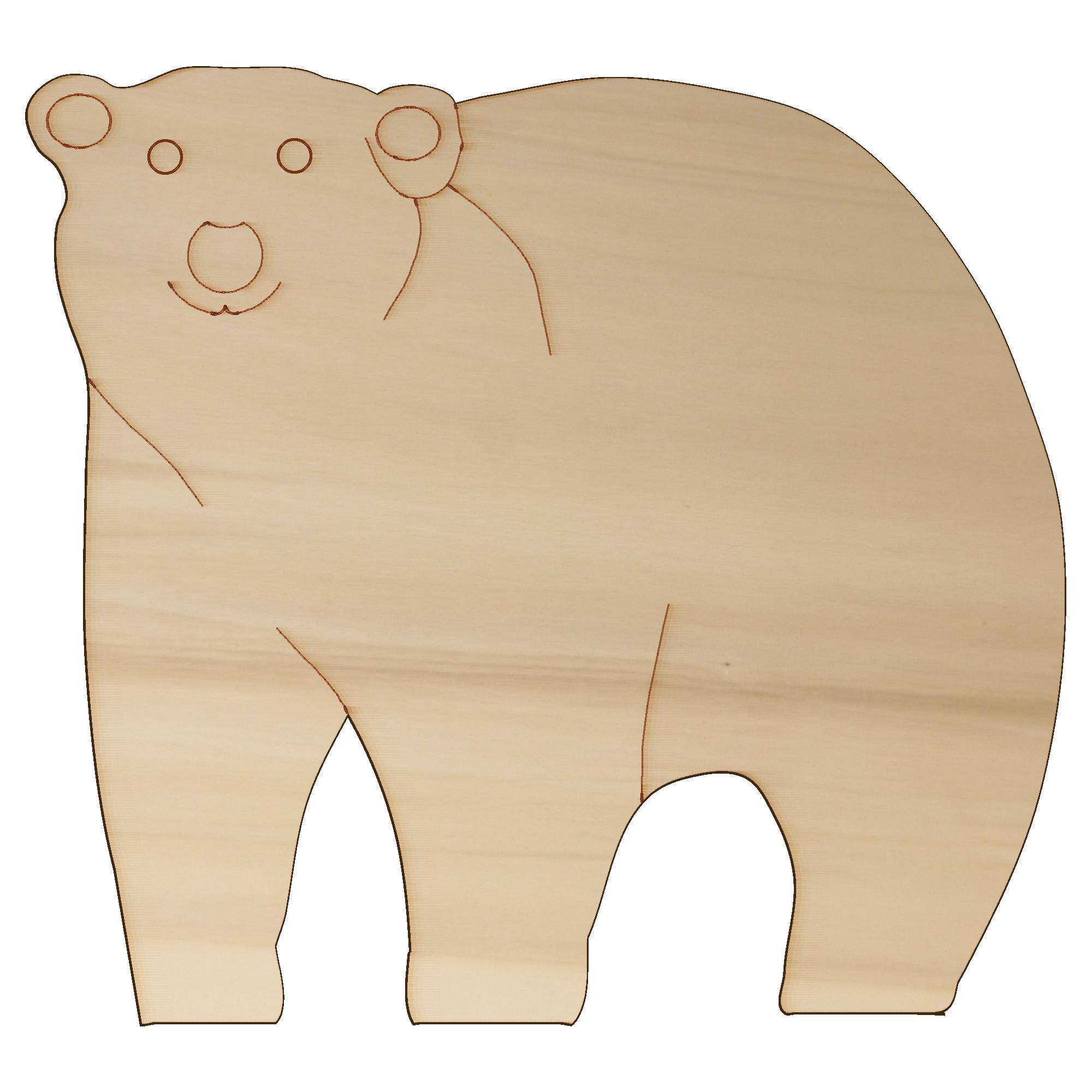 Main Image White No Hole Image Polar Bear Comic Standing