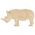 Main Image White No Hole Image Rhinoceros Standing