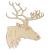 Main Image White No Hole Image Deer Stag Head