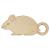 Main Image White No Hole Image Mouse with Curly Tail