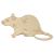 Main Image White No Hole Image Rat Curly Tail Side On