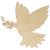 Main Image White No Hole Image Dove Flying With Olive Branch