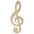 Main Image White No Hole Image Music Note Clef G Treble Standard Range