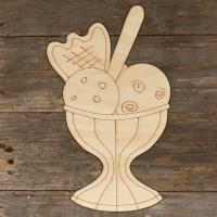 Ice Cream Sunday with Wafer and Flake Main Image