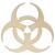 Main Image White No Hole Image Warning Sign Biohazard Image