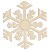 Main Image White No Hole Image Snowflake Plain B