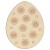 Main Image White No Hole Image Easter Egg with Dotted Patten
