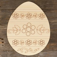 Easter Egg with Victorian Flower Patten Main Image