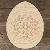 Easter Egg with Mandala Flower Patten Main Image