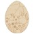 Main Image White No Hole Image Easter Egg with Rabbit Flower Design