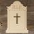 Grave Stone Fancy Cross Cutout