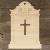 Image TH Grave Stone Fancy Cross Cutout