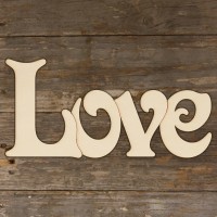 Cutout Word  Love  Victoria Font Main Image