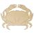 Main Image White No Hole Image Crab Cancridae Top View