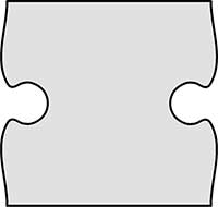 Standard Jigsaw Pieces - Straight In Main Image