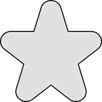 Star Plain Five Points Rounded Main Image